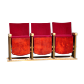 3-seat vintage cinema seat