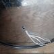 Large vintage chrome and glass ceiling light 1970