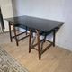 Bureau en rotin double plateau en verre fumé, années 70.