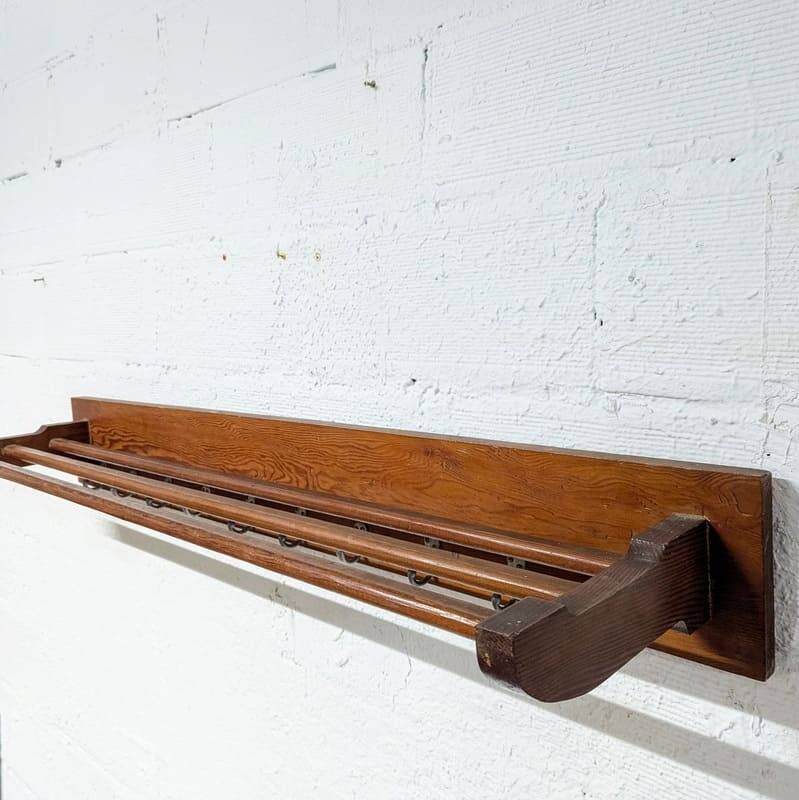 Coat rack with 10 hooks and hat rack