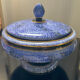 Vintage standing candy in glazed porcelain