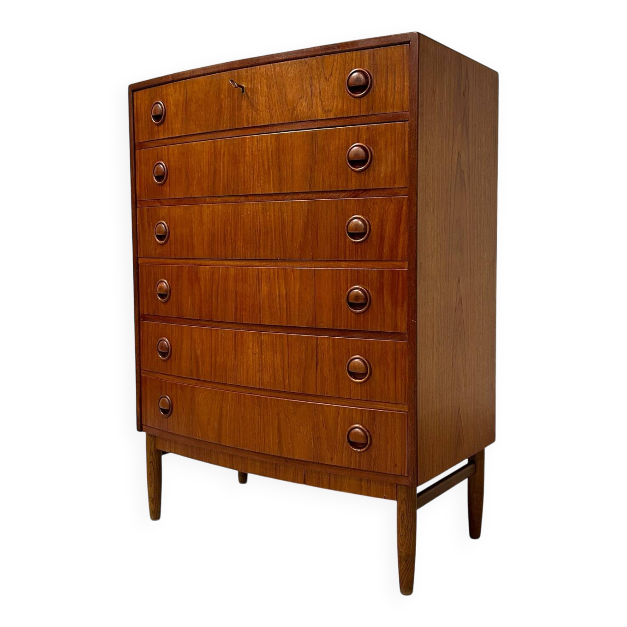 Commode courbée danoise, années 1960 | bois de teck
