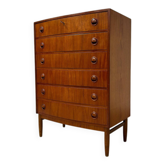 Commode courbée danoise, années 1960 | bois de teck