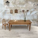 Solid wood farmhouse table