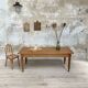 Solid wood farmhouse table