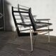 Chair faux leather black rob parry easy chair