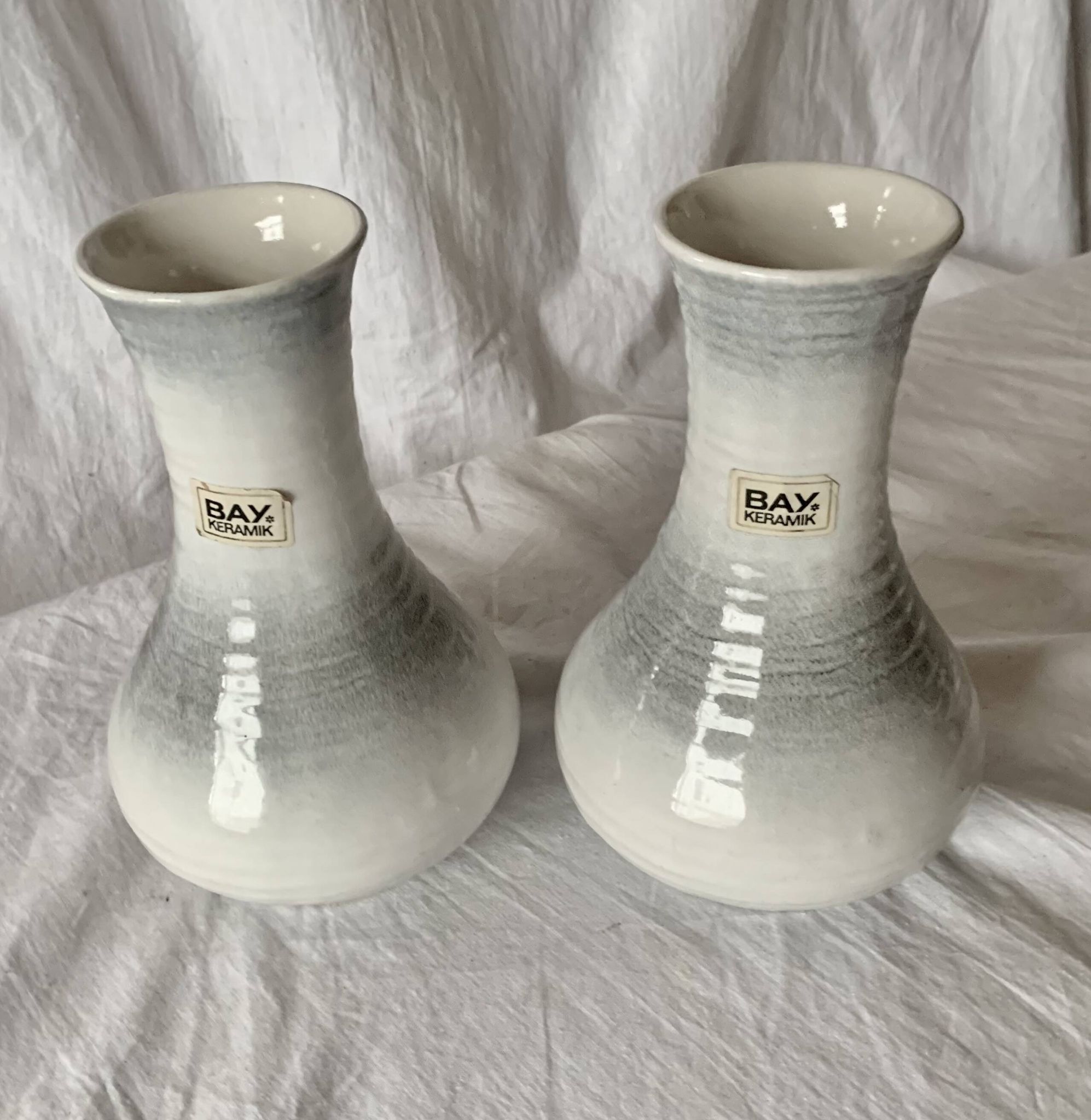 Paire de vases vintage Bay Keramik 740-20 - West Germany