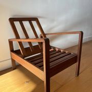 Vintage wooden armchair for children 1960