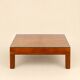 Straw marquetry coffee table