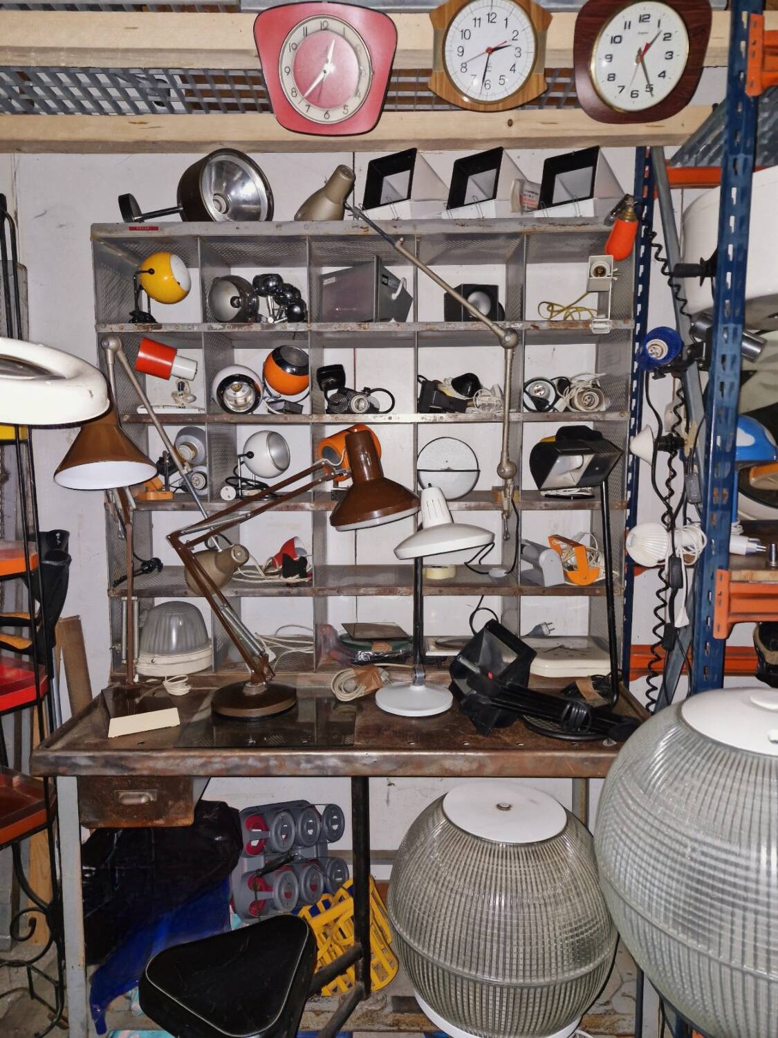 Office, Postal Sorting Desk, Industrial Trade Furniture from the 70s