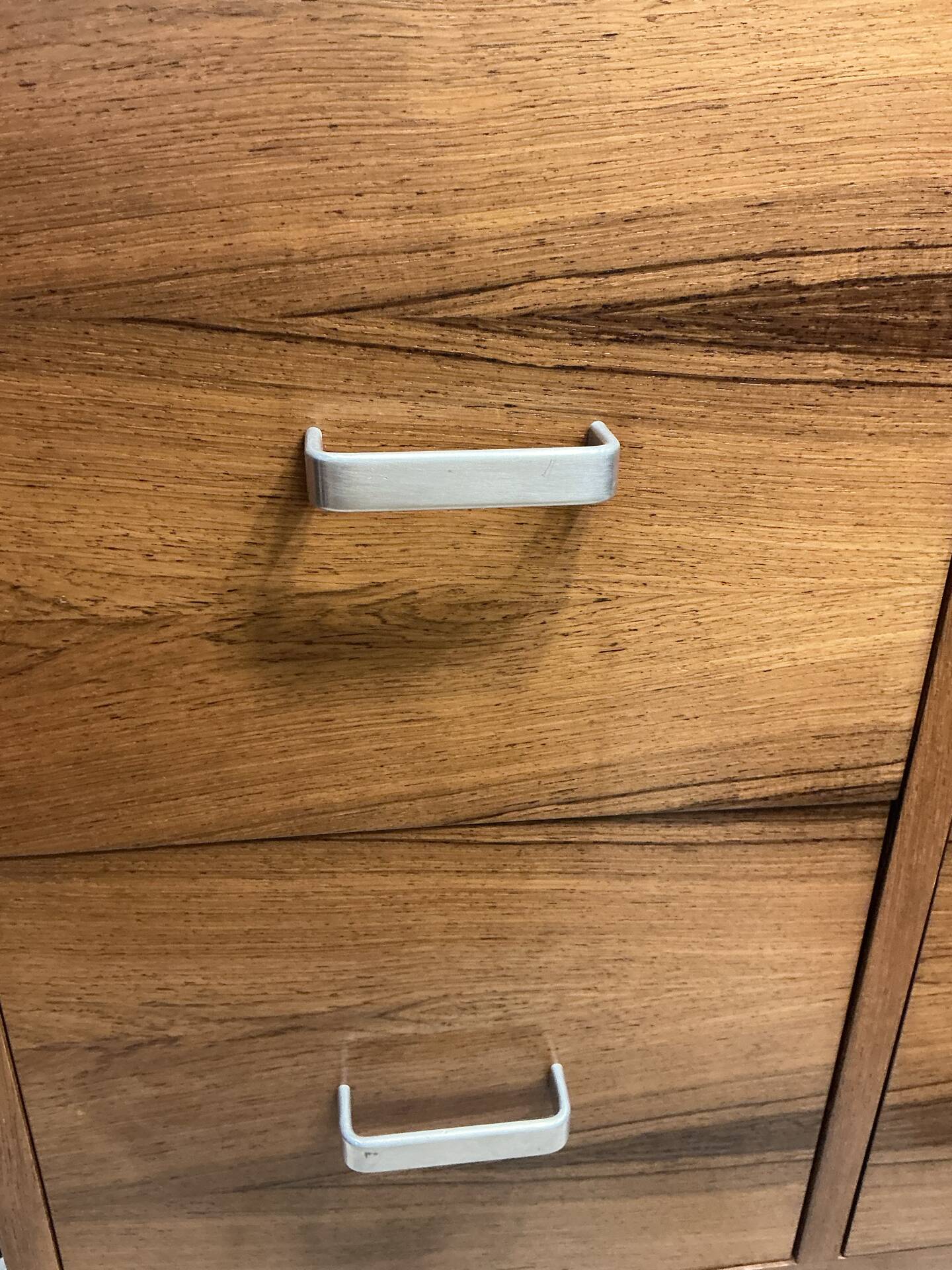 Rio rosewood commode, Swiss, circa 1970.