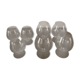 Crystal cognac glass set