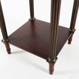 French 19th century Empire nightstand in wood with marble top