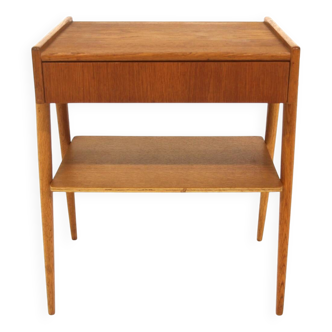 Scandinavian teak bedside table, AB Carlströms, Sweden, 1960