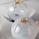 4 Mazzega Murano wall lamps vintage 1960s