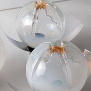 4 Mazzega Murano wall lamps vintage 1960s