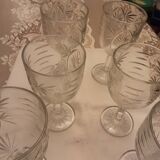 6 cut crystal glasses