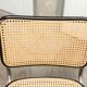 Pair of black Breuer b32 chairs and cannage