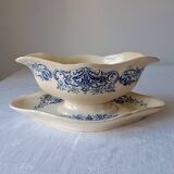 Saucière modèle Aramis de Longchamp. Terre de fer bleu