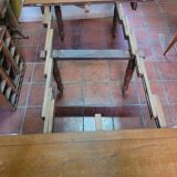 Round table 6 feet in oak with extension