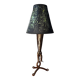 1970s forged steel brutalist style lamp
