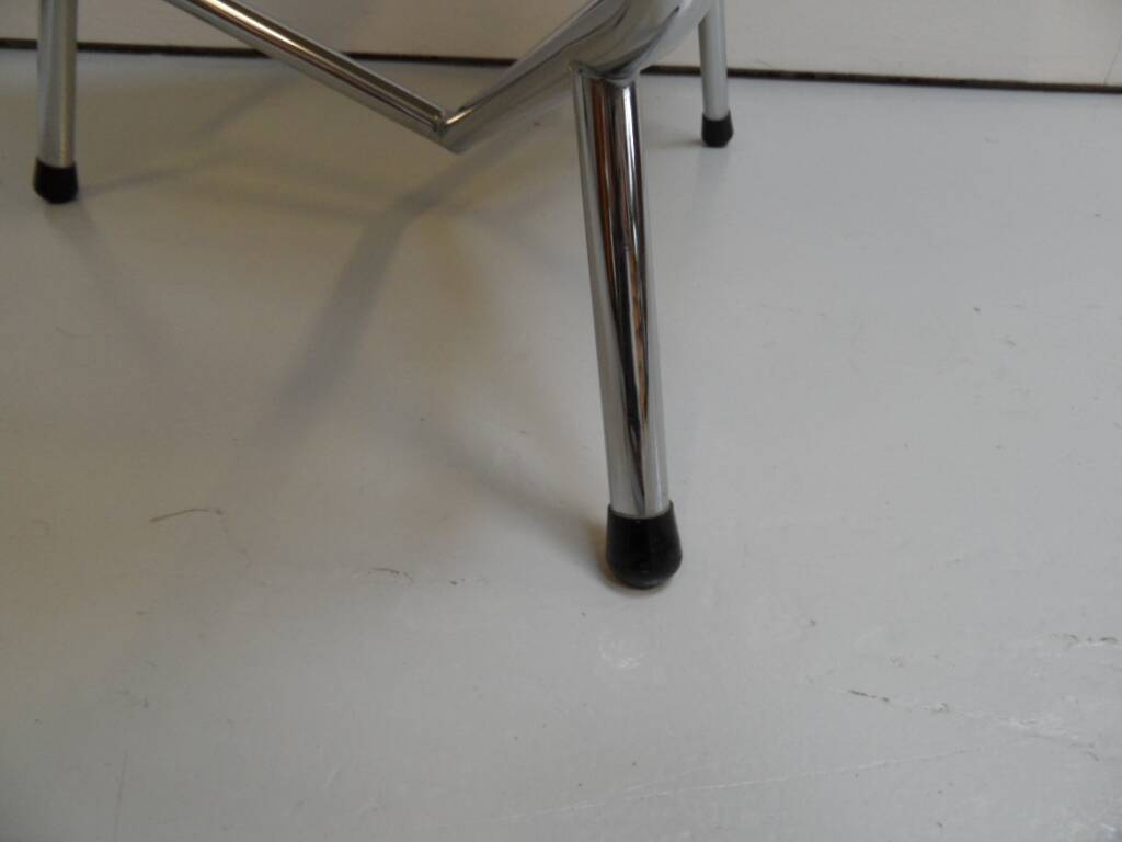 Vintage sidetable with chrome base 1950's