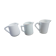 Lot of white porcelain pitchers