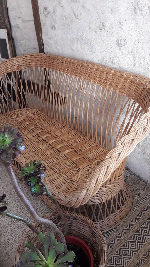 Bench-rattan 3 seats