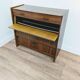 Vintage Scandinavian wooden shoe cabinet