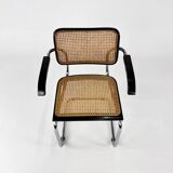 Tubular Frame and Cane Cantilever Dining Chair, Italy, 1970s