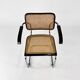 Tubular Frame and Cane Cantilever Dining Chair, Italy, 1970s
