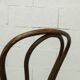 1920s curved wooden cane bistro chair