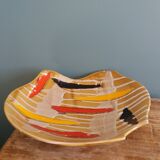 Fruit bowl, ceramic dish Vercor Vallauris style 60s 70s