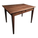 Table française ancienne en noyer avec tiroir, vers 1900–1920