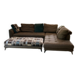 Corner sofa and pouf Roche Bobois edition Jean Paul Gaultier