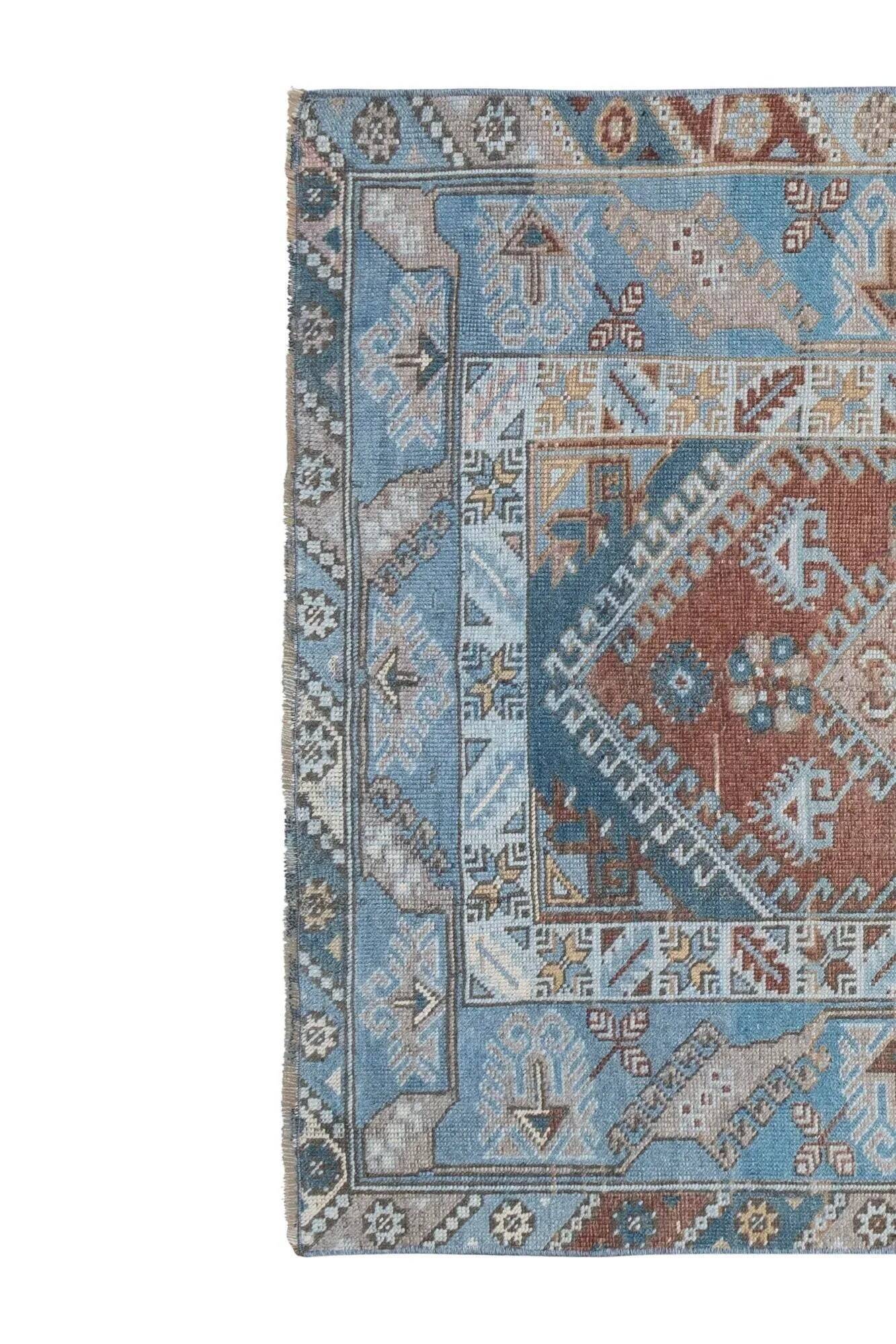 Vintage Turkish Oushak rug 117x186 cm
