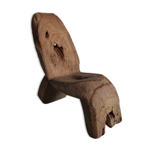 Fauteuil en teck massif