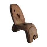 Armchair made of recycled solid teak