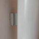 Pair of vintage cylindrical wall lights, matt white metal, Germany Erco 1976