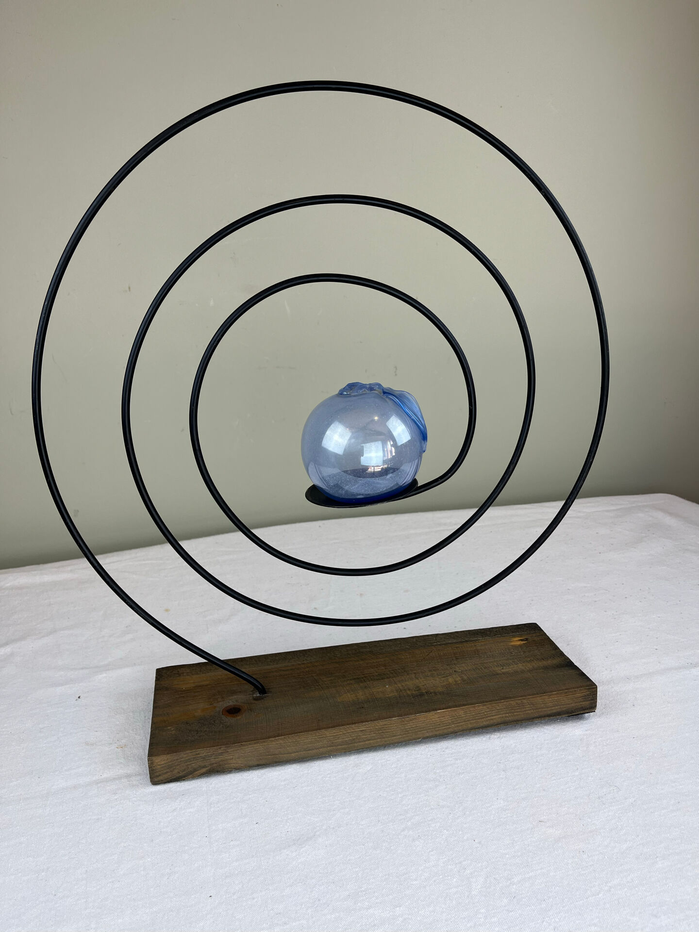 Sculptural spiral candlestick