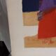 Lithographie de Bernard Cathelin, Marché mexicain, 1965