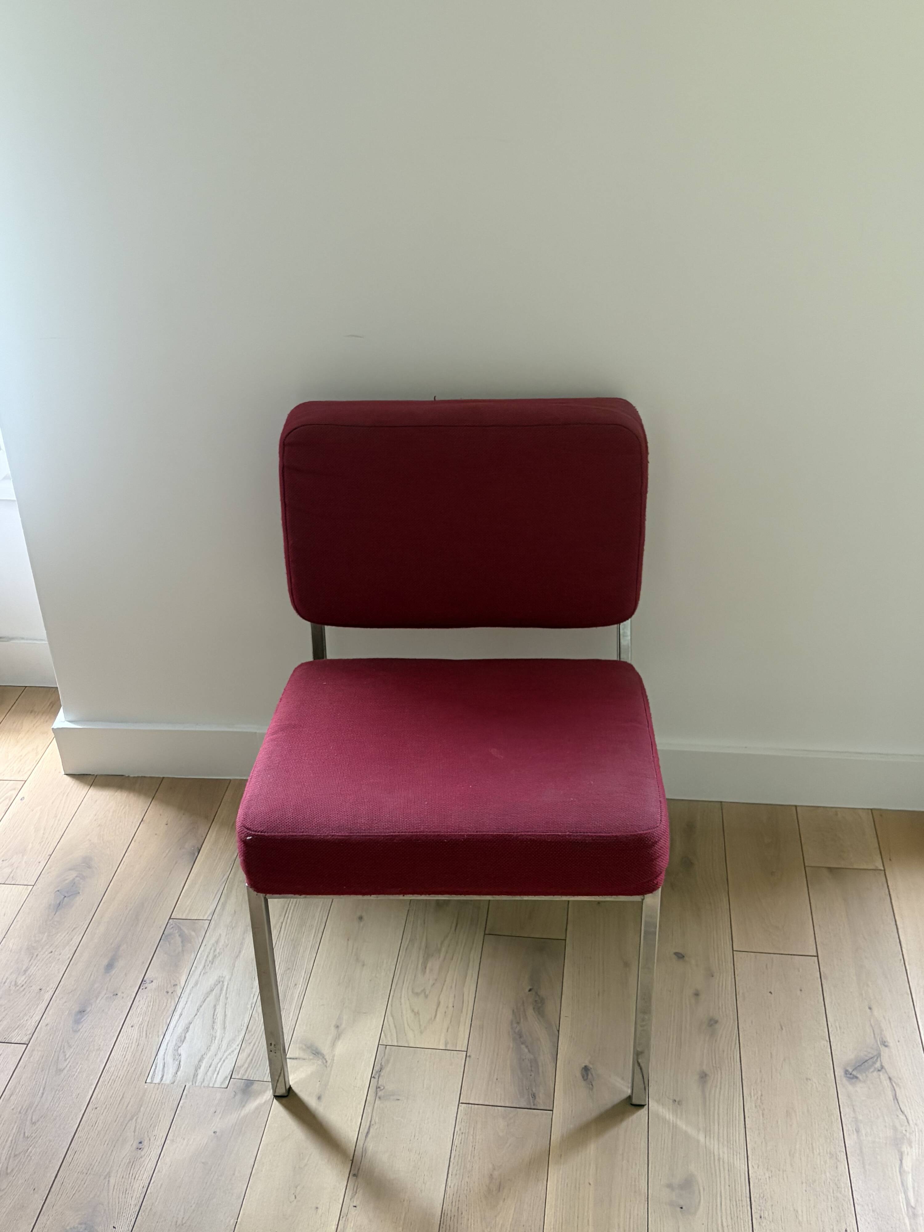 Red chrome armchair