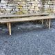 Pair of ancient benches in 19th century oak