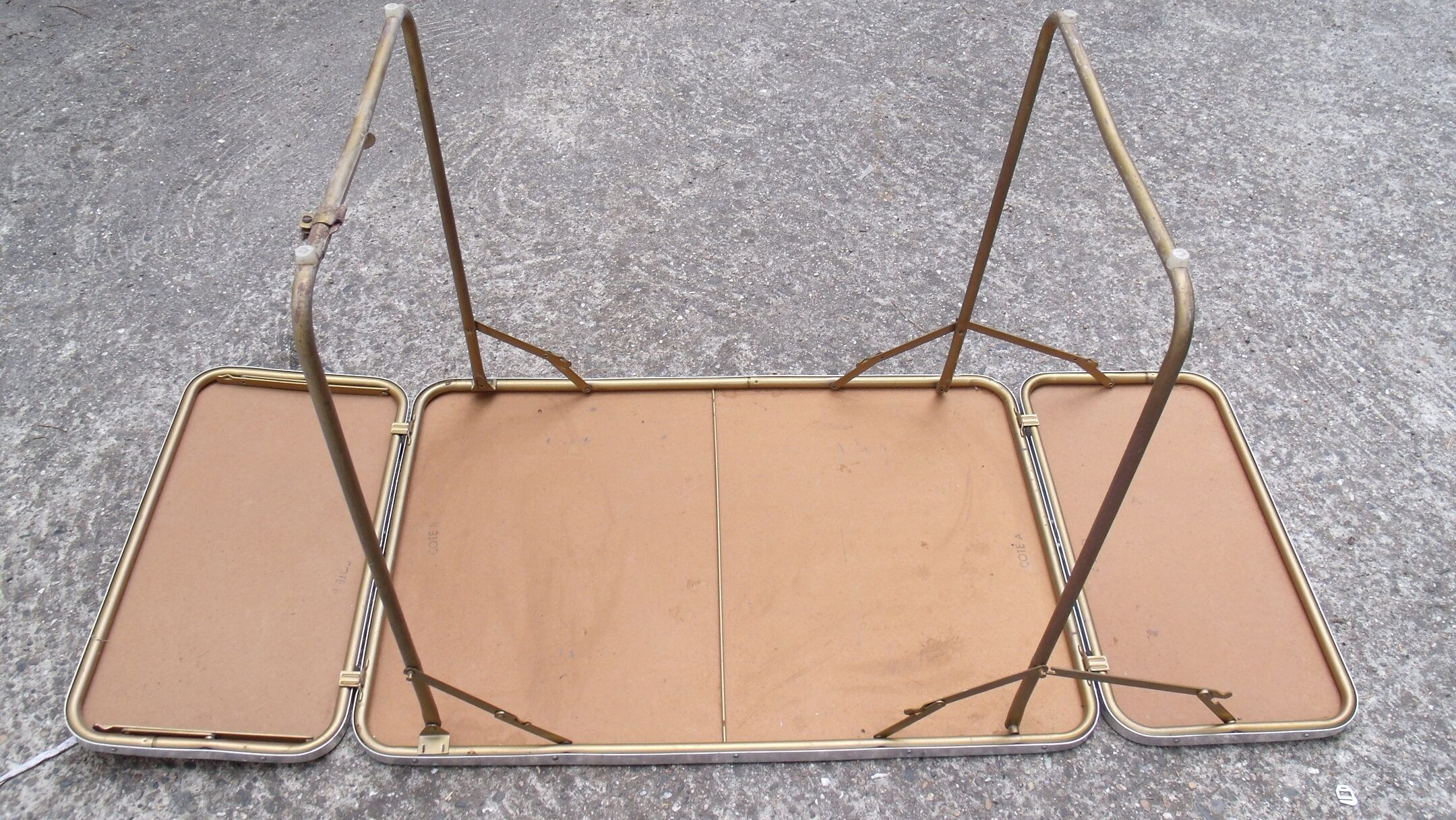 Extra camping table vintage picnic with folding extensions