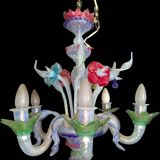 Murano blown glass chandelier