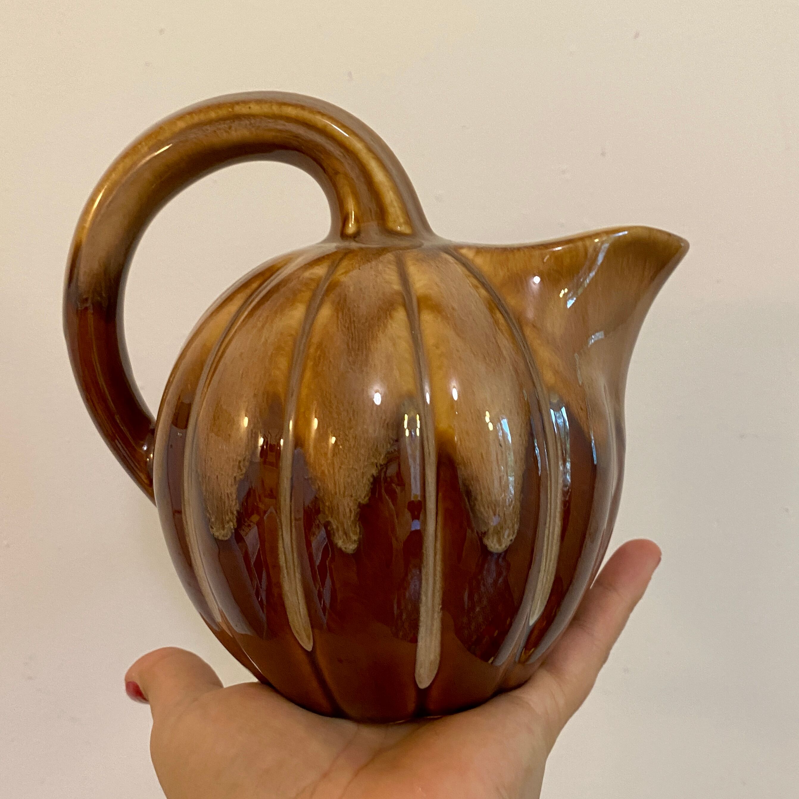 Vintage ceramic melon pitcher