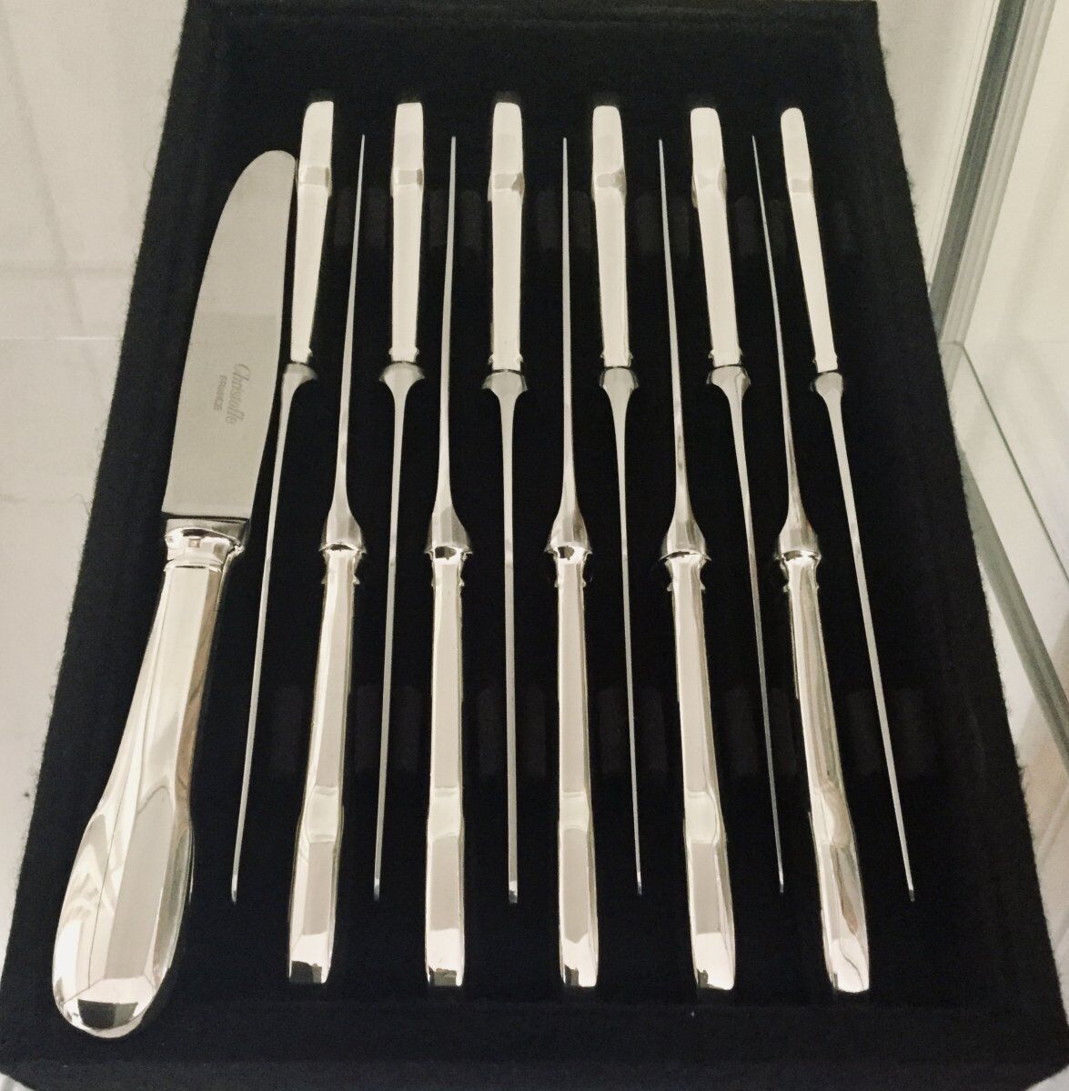 12 entremets christofle cluny knives