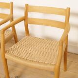 6 x dining chairs | Niels Otto Møller | Model 84 & 67 | Oak | Restored