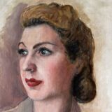 Oil portrait of Auguste Valère