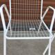 Suite de 3 fauteuils en  métal de couleur blanc EMU modèle RIO